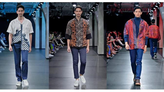 Koleksi Batik Pria Terbaru Untuk Generasi Milenial Di Pimfw Fashion Beauty Liputan6 Com