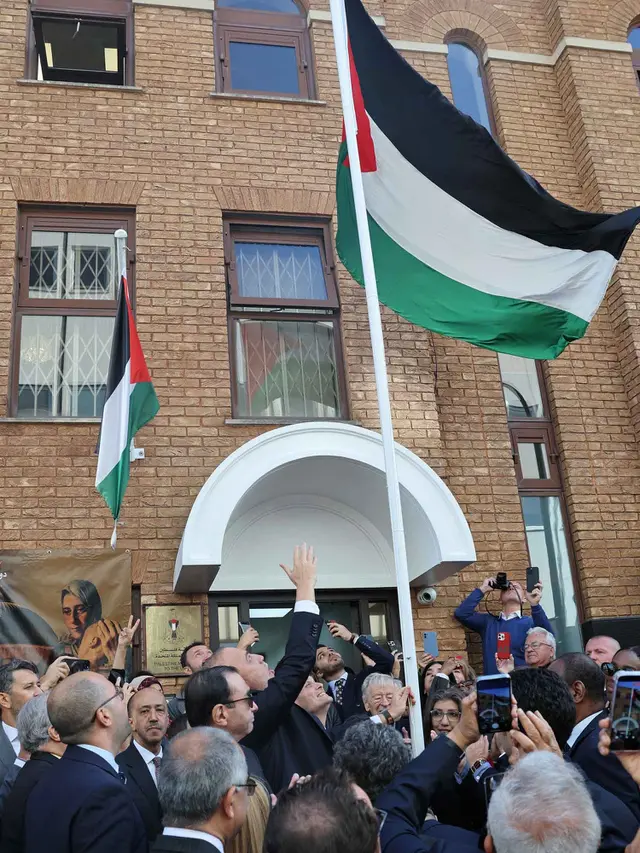 Inggris Resmi Akui Negara Palestina, Bendera Dikibarkan