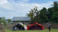Tenda pengungsian yang didirikan warga usai gempa 6,3 magnitudo yang mengguncang Donggala pada Sabtu malam (9/9/2023). (Foto: BPBD Sulteng).