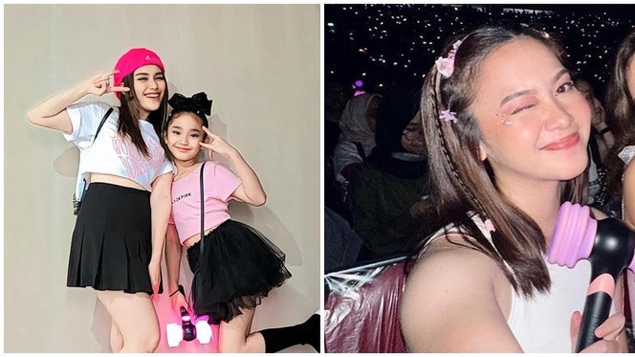 6 Potret Ayu Ting Ting Vs Dinar Salsa Nonton Blackpink, Belum Kenal Lettu Fardhana