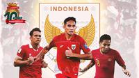 Artikel 10 tahun Bola.com - Egy Maulana Vikri, Rizky Ridho, Evan Dimas (Bola.com/Adreanus Titus)