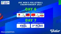 Jadwal dan Live Streaming Asian Men’s Volleyball Championship 2021 Babak Final di Vidio. (Sumber : dok. vidio.com)