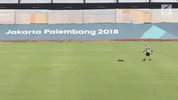 Penampakan salah satu venue untuk gelaran Asian Games 2018 di kawasan GBK, Jakarta, Selasa (7/8). Sejumlah venue sudah siap untuk menggelar berbagai pertandingan cabang olahraga selama Asian Games 2018. (Liputan6.com/Immanuel Antonius)