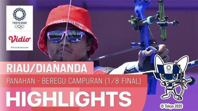 Berita video highlights babak 16 besar Panahan Beregu Campuran Olimpiade Tokyo 2020, Riau Ega / Diananda Choirunisa Vs Brady Ellison / MacKenzie Brown