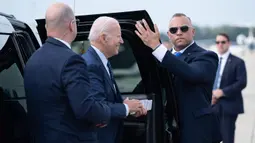 Joe Biden akan melakukan perjalanan ke KTT G20 di New Delhi, sebelum singgah di Hanoi, Vietnam, dan Alaska. (SAUL LOEB/AFP)