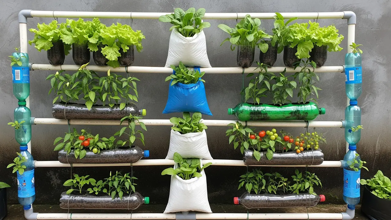 Model Kebun Sayur Polybag Murah untuk Ibu Rumah Tangga/Gemini AI