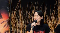Sheryl Sheinafia di konferensi pers film Tumbal Kanjeng Iblis [Foto/Istimewa]