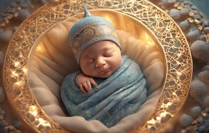nama bayi laki-laki islam 2 kata dalam al quran ©Ilustrasi dibuat Stable Diffusion