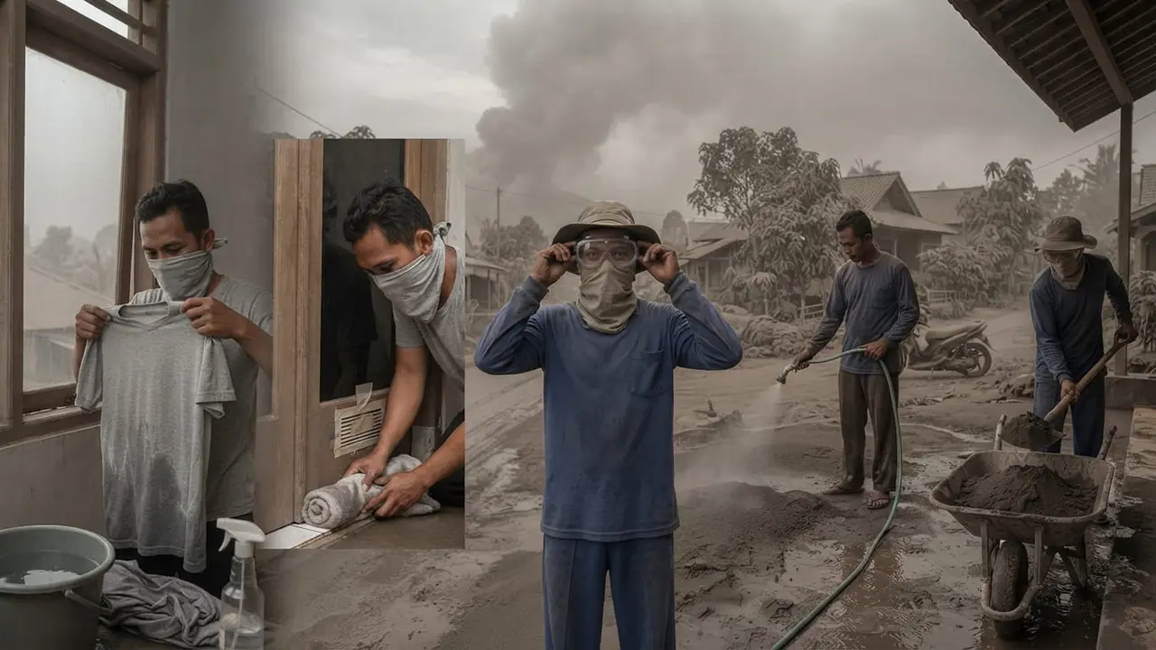 Cara Lindungi Diri dari Abu Vulkanik Tanpa Masker