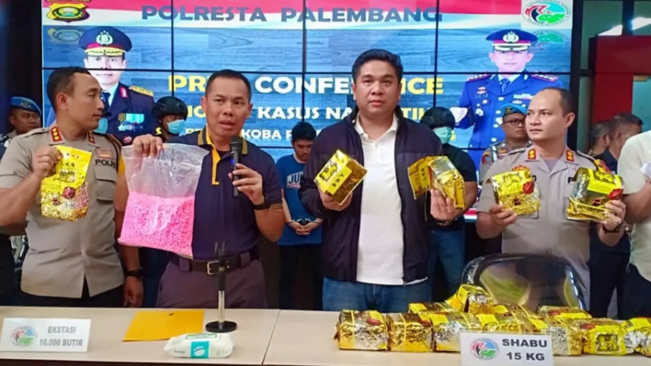 Hotel Palembang Jadi Lokasi Penyimpanan 40 Kilogram Sabu Asal Myanmar