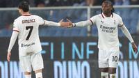 Rafael Leao (kanan) bintang kemenangan AC Milan atas Genoa di ajang Liga Italia 2024/2025. (X/AC Milan)