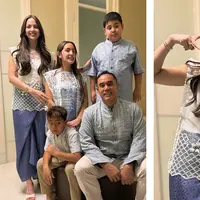Lihat di sini penampilan Nia Ramadhani dan keluarga dalam balutan baju sarimbit Lebaran. [@ramadhaniabakrie].