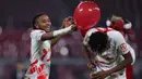 Christopher Nkunku. Striker Prancis berusia 25 tahun yang sejak awal musim 2019/2020 memperkuat RB Leipzig ini juga menjadi pemain dengan kontribusi gol terbanyak ketiga di Liga top Eropa bersama RB Leipzig selama tahun 2022. Ia juga total berkontribusi atas 35 gol dari 32 laga di Liga Jerman dengan rincian mencetak 25 gol serta menyumbang 10 assist. (AFP/Ronny Hartmann)