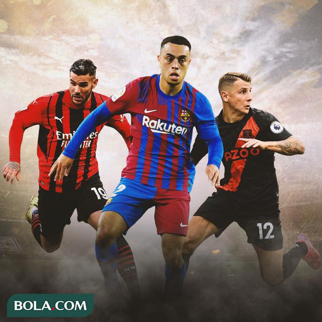 Ilustrasi - Theo Hernandez, Sergino Dest, Lucas Digne