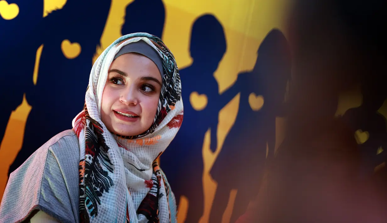 "Lagi belajar bicara walaupun ngomongnya bahasa lain, tapi Itu lucunya. Pokoknya lagi lucu-lucunya lah anak umur segitu," papar Shireen. (Deki Prayoga/Bintang.com)