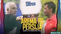 Piala Gubernur Jatim - Arema FC Vs Persija Jakarta - Head to Head Pelatih (Bola.com/Adreanus Titus)