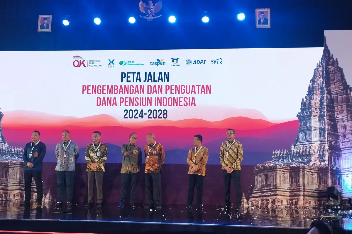 Peluncuran Peta Jalan Pengembangan dan Penguatan Dana Pensiun Indonesia 2024-2028, di Yogyakarta, Senin (8/7/2024). (Foto: Liputan6.com/Gagas YP)