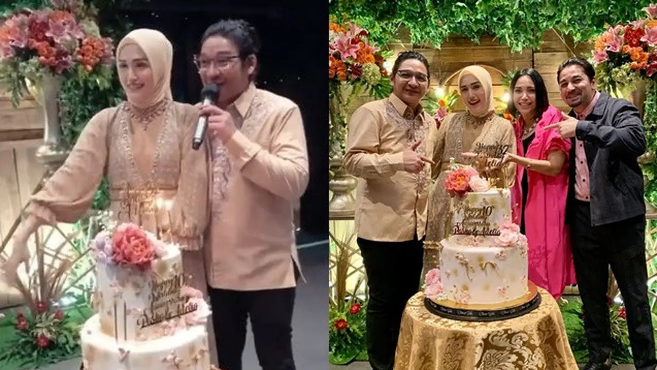 7 Potret Pasha Ungu dan Adelia Rayakan Anniversary Pernikahan ke-10, Mewah