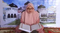 Jadi Peserta Terbaik Ramadan di Rumah Saja, Adila Wakili Indonesia ke MTQ Internasional. (ist)