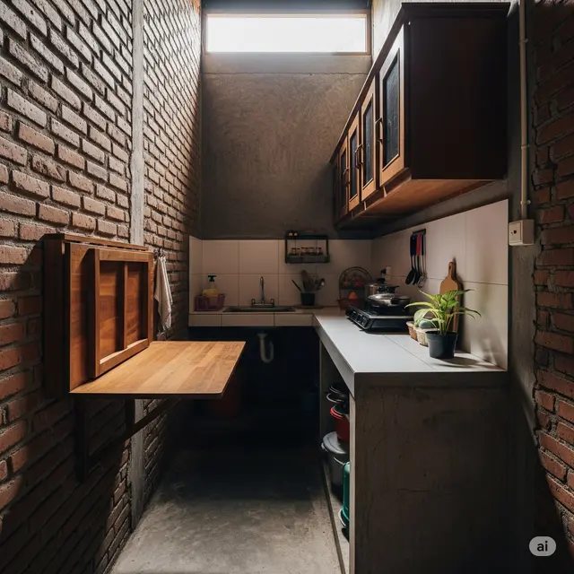 Dapur Rustic Batako Ekspos