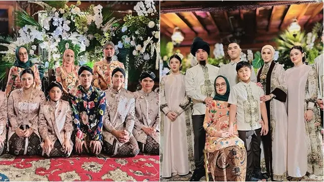 8 Outfit Tamu Artis di Pengajian dan Siraman Al Ghazali, Gaun Brokat hingga Kebaya