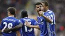 Setelah gagal menang dalam tiga laga terakhir Premier League, Chelsea akhirnya bangkit. Pada pekan ketujuh, The Blues berhasil menang 2-0 atas tuan rumah, Hull City. (Reuters/Cral Recine)