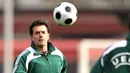 Euro 2008 football championships referee Kyros Vassaras of Greece takes part in a preparatory workshop for referees and assistant referees on April 17, 2008 in Regensdorf, near Zurich. AFP PHOTO / Fabrice Coffrini