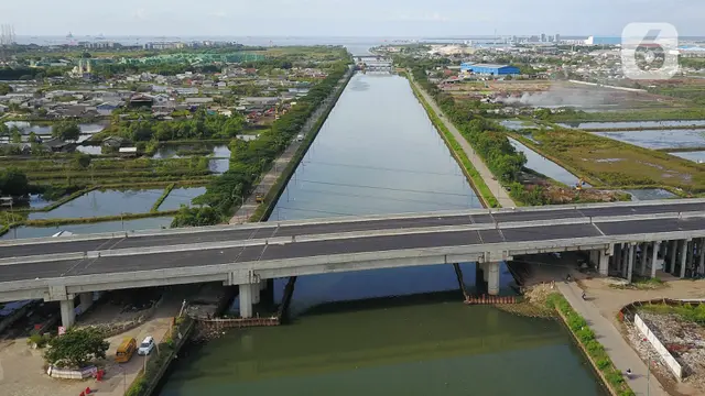Progres pembangunan Tol Cibitung - CIlincing seksi 4
