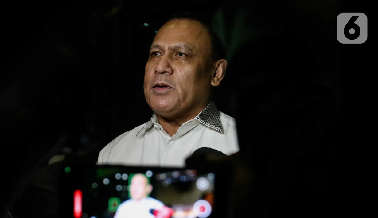 Firli Bahuri juga menyebut surat pengunduran diri sudah dia sampaikan kepada Presiden Jokowi melalui Menteri Sekretaris Negara (Mensesneg). (Liputan6.com/Herman Zakharia)