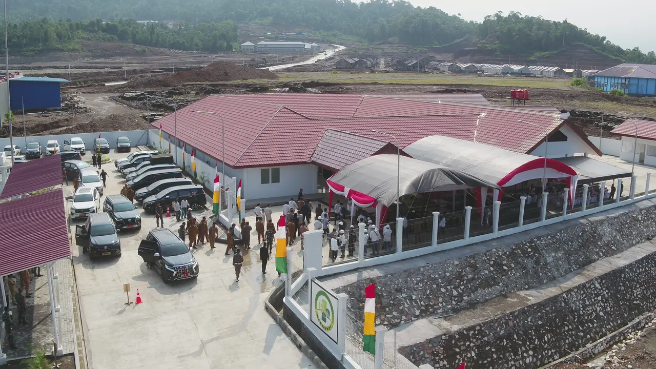 PT Indonesia Morowali Industrial Park (IMIP) penyerahan gedung Rumah Sakit (RS) tipe D Pratama Bahodopi kepada Pemerintah Daerah Kabupaten Morowali, Sulawesi Tengah. (Dok IMIP)