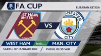 Piala FA_West Ham United Vs Manchester City (Bola.com/Adreanus Titus)