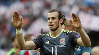 Gareth Bale janji tampil maksimal melawan Rusia di partai penentuan fase grup Piala Eropa 2016. (REUTERS/Gonzalo Fuentes)