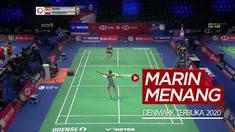 Berita video buat yang kangen pertandingan bulutangkis, highlights Carolina Marin menang pada babak pertama Denmark Terbuka 2020 mungkin bisa mengobati.