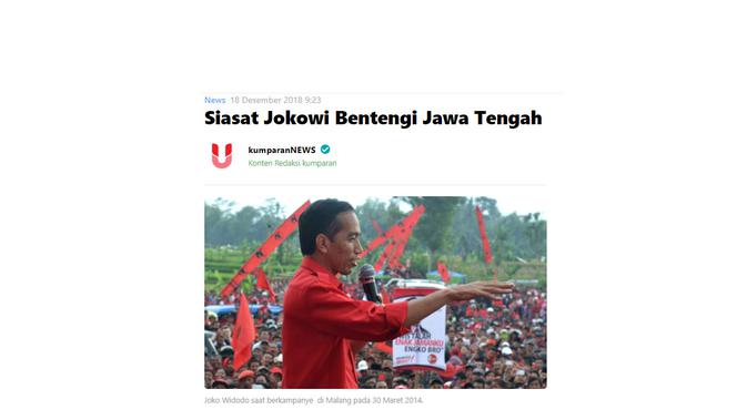 Cek Fakta : Penelusuran klaim foto Presiden Jokowi mengenakan baju merah berlogo PKI