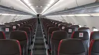 KOnfigurasi kursi penumpang di Lion Air Group untuk menjaga jarak aman. (dok. Lion Air Group/Dinny Mutiah)