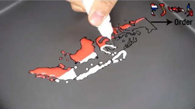 Youtuber Korea Bikin Pancake Peta Berbagai Negara, Termasuk Indonesia