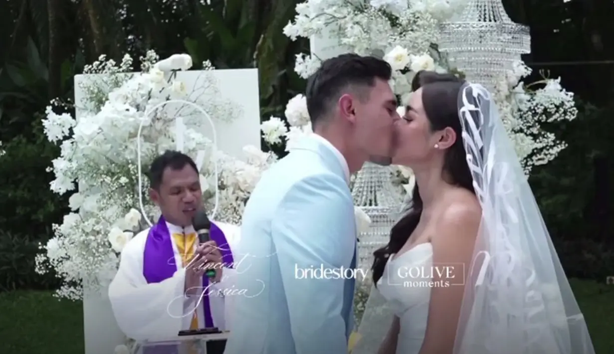 Jessica Iskandar dan Vincent Verhaag (Foto: dok. Instagram Bridestory)