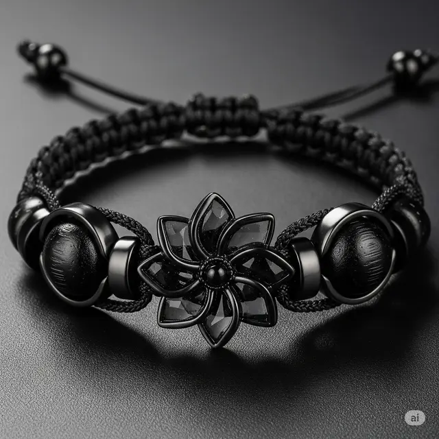 Gelang Model Bunga Hitam