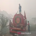 Permukiman Dekat Bandara Syamsudin Noor Dikepung Asap Kebakaran Hutan