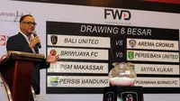 Proses drawing perempat final Piala Presiden (Helmi Fithriansyah)