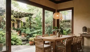 6 Desain Ruang Makan dengan Pintu Geser, Bikin Rumah Terasa Lebih Luas dan Nyaman