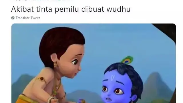 10 Meme Kocak Tinta Ungu Usai Nyoblos Ini Bikin Geleng Kepala