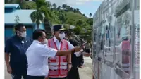 Pada Rabu, 23 Juni 2021, Menhub Budi Karya bersama Wakil Ketua DPR RI, Rachmat Gobel dan Bupati Gorontalo Utara, Indra Yasin memeriksa langsung kondisi Pelabuhan Anggrek, Gorontalo Utara.