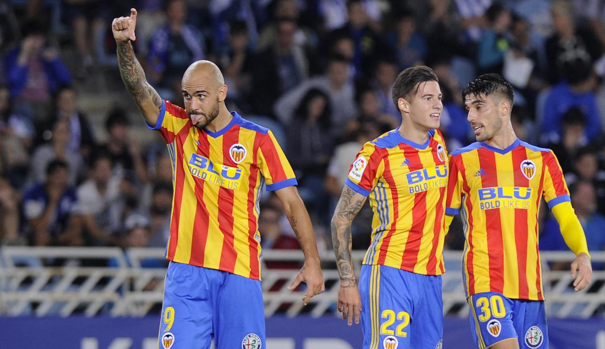 2. Simone Zaza (Valencia) - 9 Gol. (AFP/Ander Gillenea)