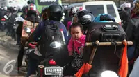 7.000 Pemudik Bermotor Lintasi Jalur Karawang