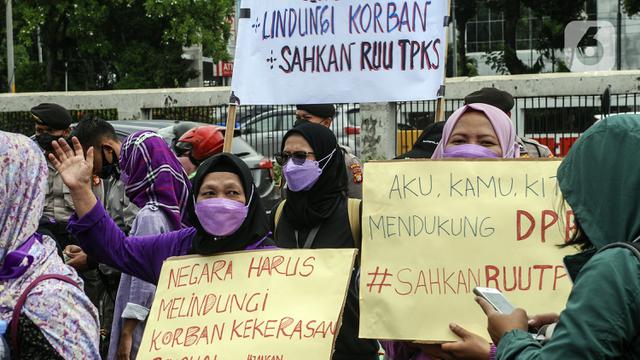 FOTO: Unjuk Rasa Mendesak Pengesahan RUU TPKS
