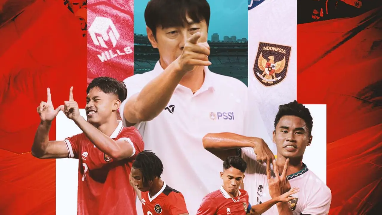 Timnas Indonesia U-19 - Ilustrasi Pemain dan Shin Tae-yong