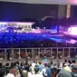 Suasana Stadion Madya GBK pada upacara penutupan Asian Para Games 2018. (Liputan6.com/Cakrayuri Nuralam)