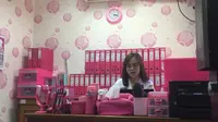 Unik, PNS Kelurahan Rawa Bunga Ubah Ruangan Jadi Serba Pink