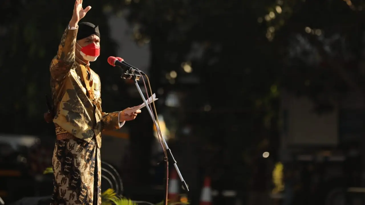 Pesan Gubernur di HUT Jateng: Diobong Ora Kobong Disiram Ora Teles